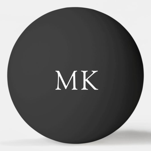 Gepersonaliseerd Monogram Initiaal Modern Pingpongbal (Voorkant)