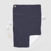 Gepersonaliseerd monogram Initiaal Moderne Donkere Golfhanddoek (Insitu)