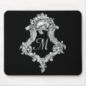 Gepersonaliseerd monogram Initiaal Muismat (Voorkant)