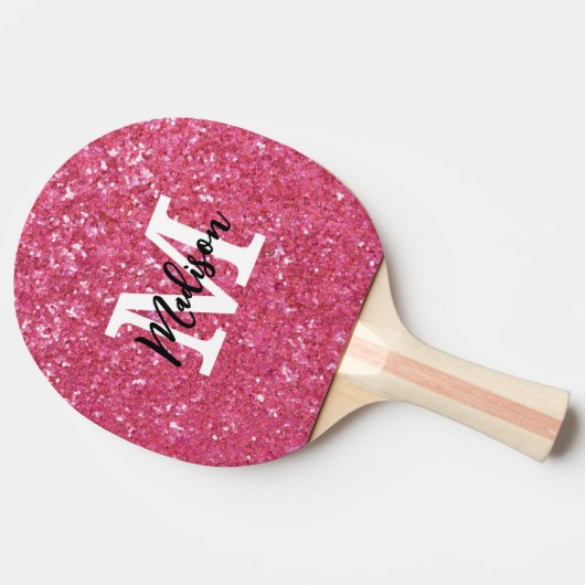 Gepersonaliseerd Monogram Initiaal Naam Ping Pong  Tafeltennisbatje (Zijkant)