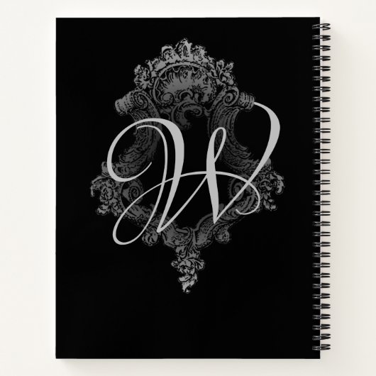 Gepersonaliseerd monogram Initiaal Notitieboek (Achterkant)