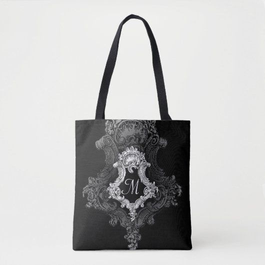 Gepersonaliseerd monogram Initiaal Tote Bag (Voorkant)