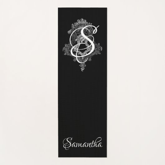 Gepersonaliseerd monogram Initiaal Yogamat (Voorkant)