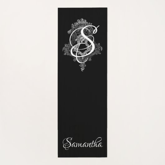 Gepersonaliseerd monogram Initiaal Yogamat (Achterkant)