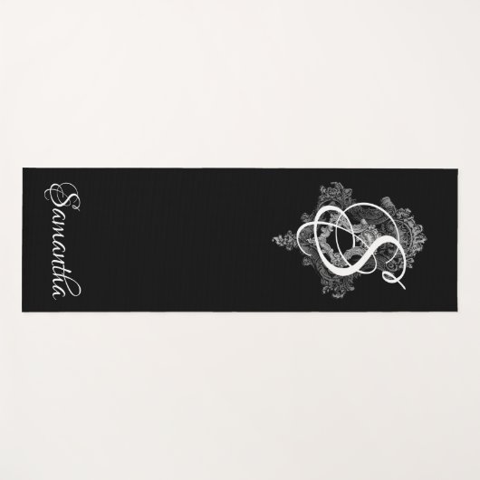 Gepersonaliseerd monogram Initiaal Yogamat (Voorkant (horizontaal))
