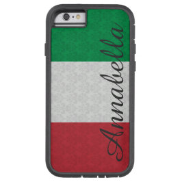 Gepersonaliseerd monogram Italiaans vlagDamaspatro iPhone 13 Hoesje