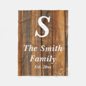 Gepersonaliseerd Monogram Jubileum Party Gift Fleece Deken (Voorkant)