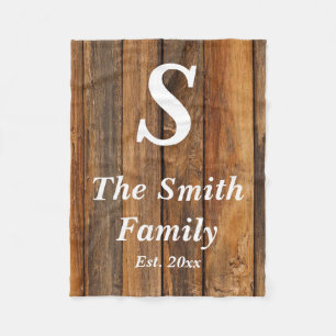 Gepersonaliseerd Monogram Jubileum Party Gift Fleece Deken