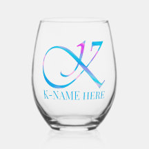 Gepersonaliseerd Monogram "K" Naam Abstract Spring