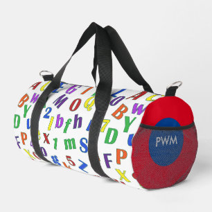 Gepersonaliseerd Monogram Kinder Terug naar School Plunjezak