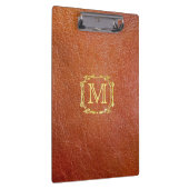 Gepersonaliseerd monogram kunststoflak klembord (Rechts)