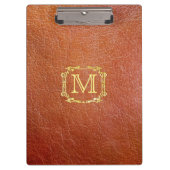 Gepersonaliseerd monogram kunststoflak klembord (Voorkant)