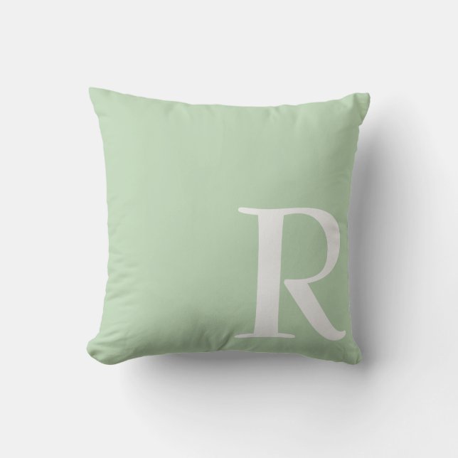 Gepersonaliseerd monogram kussen (Voorkant)