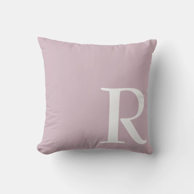 Gepersonaliseerd monogram kussen (Voorkant)