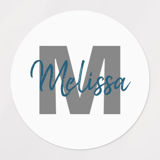 Gepersonaliseerd monogram labels (Design 2)