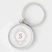 Gepersonaliseerd Monogram  Lijst Sleutelhanger (Voorkant)