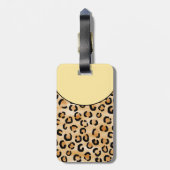 Gepersonaliseerd monogram luipspatroon afdrukken. bagagelabel (Achterkant verticaal)