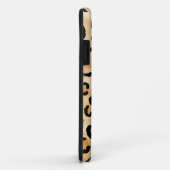 Gepersonaliseerd monogram luipspatroon afdrukken. Case-Mate iPhone case (Achterkant/rechts)