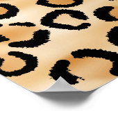 Gepersonaliseerd monogram luipspatroon afdrukken. poster (Hoek)