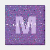 Gepersonaliseerd monogram magneet (Voorkant)