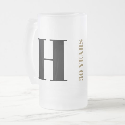 Gepersonaliseerd Monogram Mannen Mok (Voorkant links)