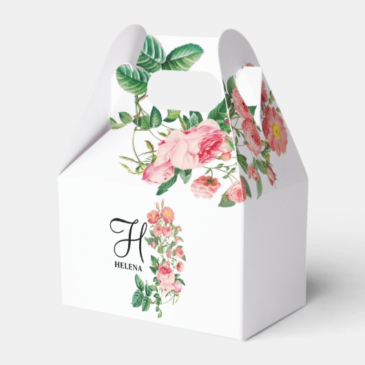  Gepersonaliseerd monogram met flacon Bedankdoosjes (Achterkant)