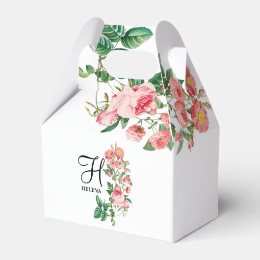  Gepersonaliseerd monogram met flacon Bedankdoosjes (Voorkant Zijde)