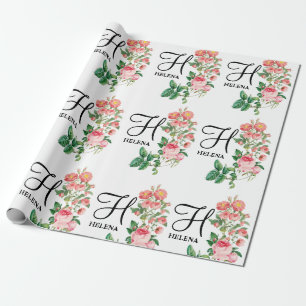  Gepersonaliseerd monogram met flacon Cadeaupapier