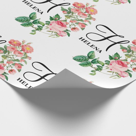  Gepersonaliseerd monogram met flacon Cadeaupapier (Hoek)