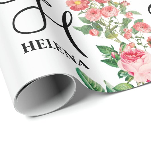  Gepersonaliseerd monogram met flacon Cadeaupapier (Rol Hoek)