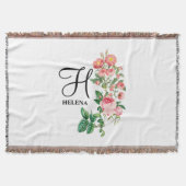  Gepersonaliseerd monogram met flacon Deken (Voorkant)