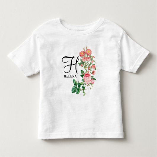 Gepersonaliseerd monogram met flacon Kinder Shirts (Voorkant)