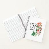  Gepersonaliseerd monogram met flacon Notitieboek (Binnen)