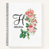  Gepersonaliseerd monogram met flacon Notitieboek (Voorkant)