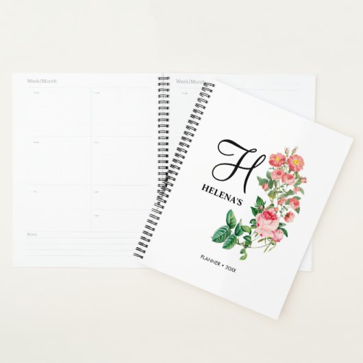  Gepersonaliseerd monogram met flacon Planner (Display)