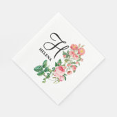 Gepersonaliseerd monogram met flacon Servet (Hoek)