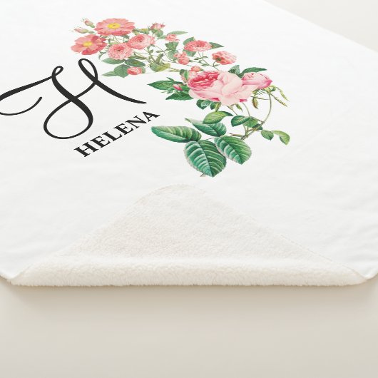  Gepersonaliseerd monogram met flacon Sherpa Deken (3/4)