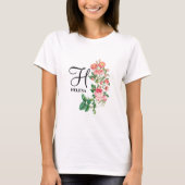 Gepersonaliseerd monogram met flacon T-shirt (Voorkant)