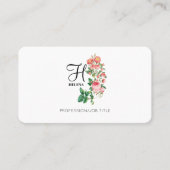  Gepersonaliseerd monogram met flacon Visitekaartje (Voorkant)