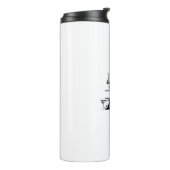 Gepersonaliseerd monogram met naam (A) Thermosbeker (Gedraaid links)