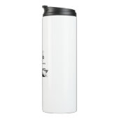 Gepersonaliseerd monogram met naam (A) Thermosbeker (Geroteerd rechts)