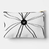 Gepersonaliseerd Monogram Modern Abstract Bloemen  Etui (Achterkant)