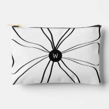 Gepersonaliseerd Monogram Modern Abstract Bloemen 