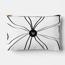 Gepersonaliseerd Monogram Modern Abstract Bloemen  Etui