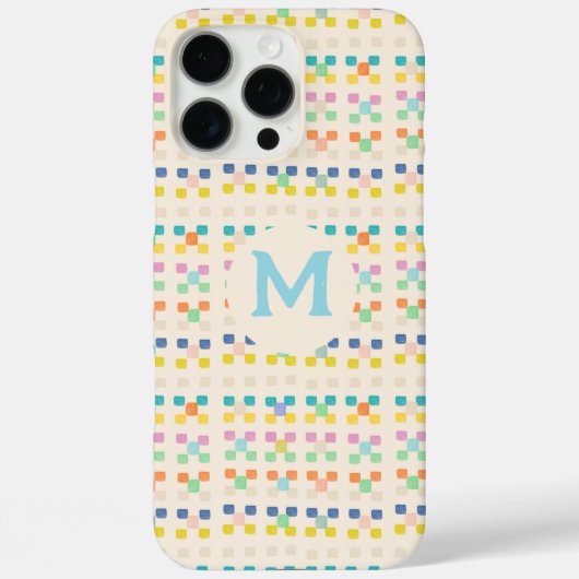 Gepersonaliseerd Monogram Moderne Waterverf Abstra Case-Mate iPhone Case (Achterkant)