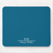 Gepersonaliseerd Monogram Mousepad–Aangepast Initi Muismat (Voorkant)
