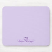Gepersonaliseerd Monogram Mousepad–Aangepast Initi Muismat (Voorkant)