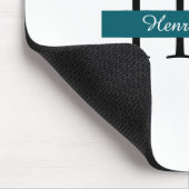 Gepersonaliseerd monogram mousepad | Aangepaste In Muismat (Hoek)