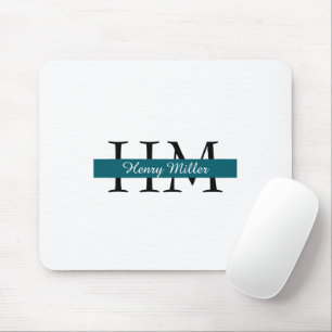 Gepersonaliseerd monogram mousepad Aangepaste In Muismat