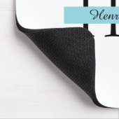 Gepersonaliseerd monogram mousepad | Aangepaste In Muismat (Hoek)